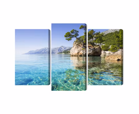 Canvastavla - Multipart Makarska Riviera in