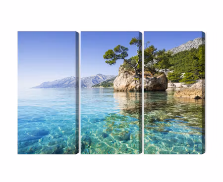 Canvastavla - Multipart Makarska Riviera in