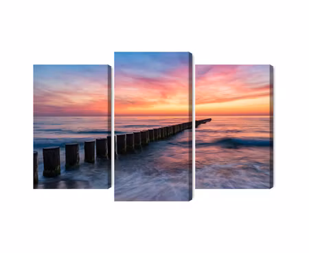 Canvastavla - Multipart the Baltic Sea with