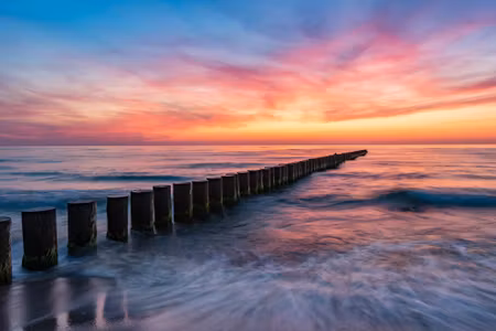 Canvastavla - Multipart the Baltic Sea with