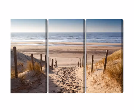 Canvastavla - Multipart Sandy Path to the North