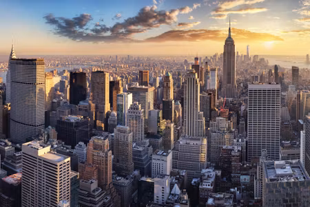 Canvastavla - Multipart D Panorama of New York