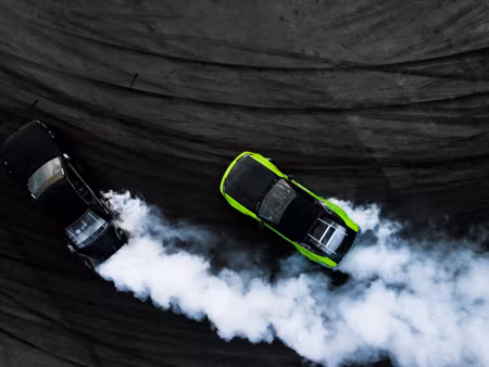 Canvastavla - Multipart Drifting D Cars