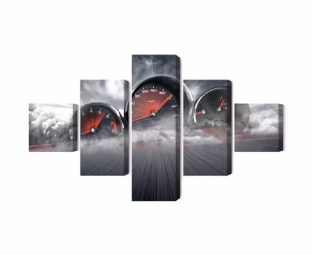 Canvastavla - Multipart High Speed Car Counters