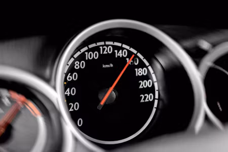 Canvastavla - Multipart Car Speedometer