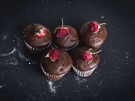 Canvastavla - Multipart Chocolate Muffins with
