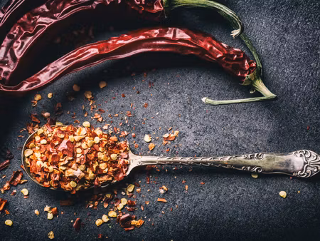 Canvastavla - Multipart Dried Chili Peppers