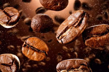 Canvastavla - Multipart Brown Coffee Beans