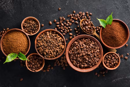 Canvastavla - Multipart Ground Coffee and Beans