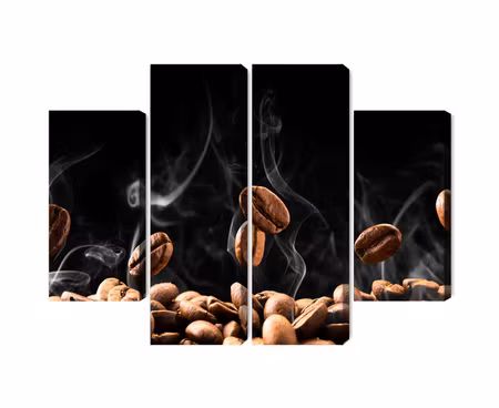 Canvastavla - Multipart Hot Coffee Beans