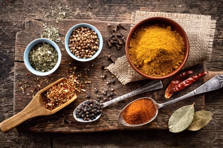 Canvastavla - Multipart Board with Various Spices