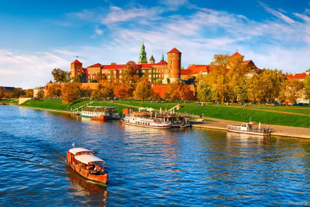 Canvastavla - Multipart Wawel Castle in Krakow
