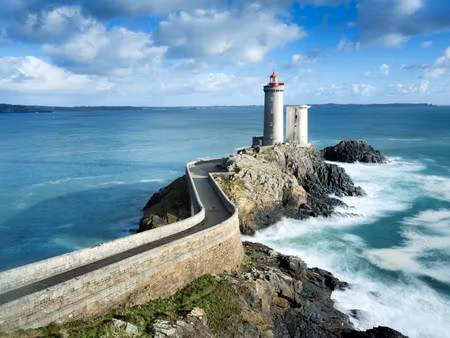 Canvastavla - Multipart Petit Minou Lighthouse in