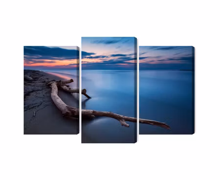 Canvastavla - Multipart the Sea Landscape At