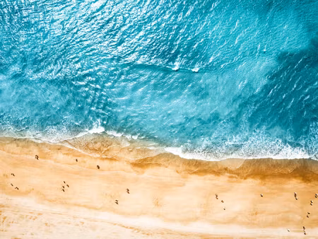 Canvastavla - Multipart Aerial View of the Ocean