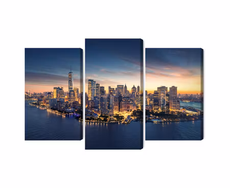 Canvastavla - Multipart New York City Panorama At