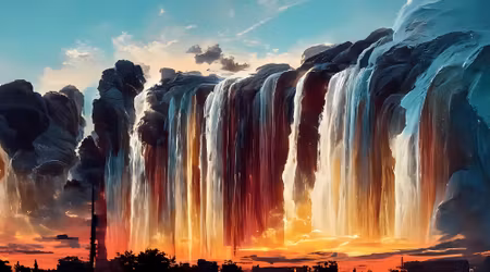 Canvastavla - Time Lapse Photography of