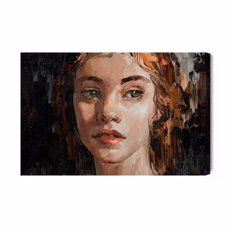Canvastavla - Portrait of a Young Dreamy Girl