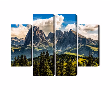 Canvastavla - Multipart View of the Italian
