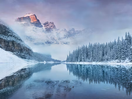 Canvastavla - Multipart Canadian Moraine Lake on
