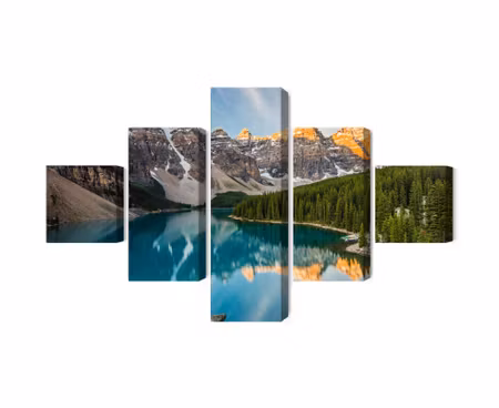 Canvastavla - Multipart Canadian Moraine Lake D