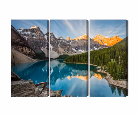 Canvastavla - Multipart Canadian Moraine Lake D