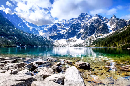 Canvastavla - Multipart Lake Morskie Oko D