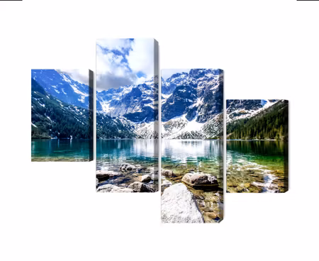 Canvastavla - Multipart Lake Morskie Oko D
