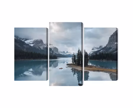Canvastavla - Multipart Ghost Island in Jasper