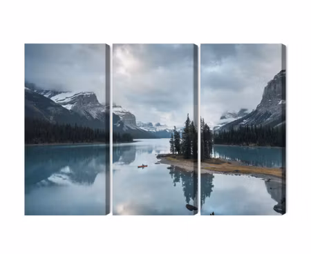 Canvastavla - Multipart Ghost Island in Jasper