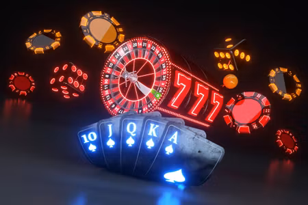Canvastavla - Casino Neon Concept