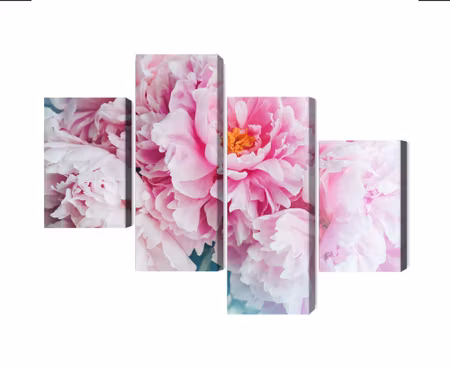 Canvastavla - Multipart D Peony Bouquet