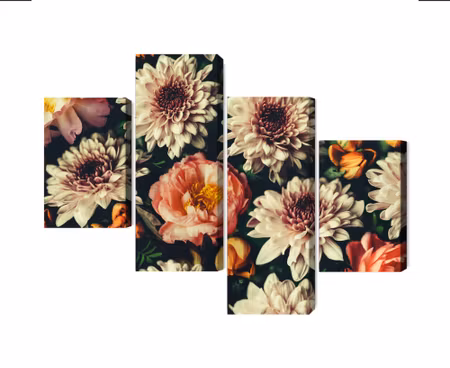 Canvastavla - Multipart Variety of Colorful D