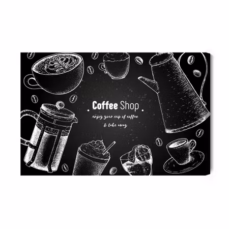 Canvastavla - Coffee Pots