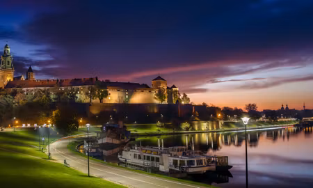 Canvastavla - Multipart Wawel Royal Castle At