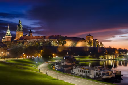 Canvastavla - Multipart Wawel Royal Castle At
