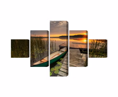 Canvastavla - Multipart Summer Sunrise