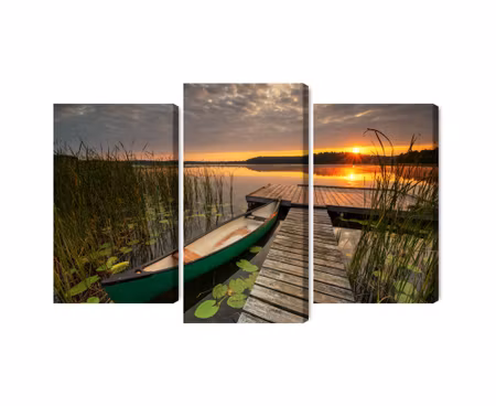 Canvastavla - Multipart Summer Sunrise