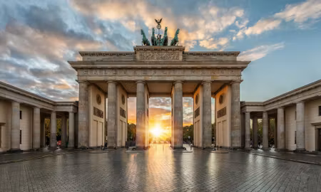 Canvastavla - Multipart Brandenburg Gate in Berlin