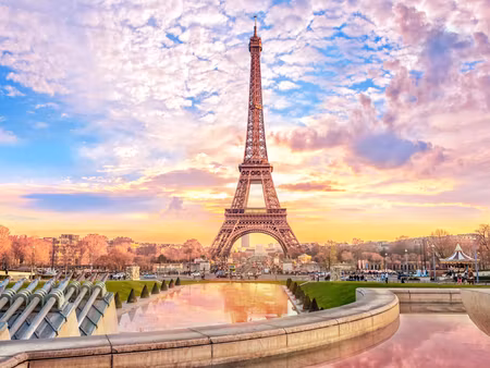Canvastavla - Multipart Eiffel Tower in Paris At