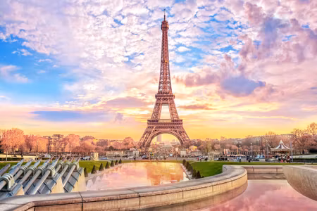 Canvastavla - Multipart Eiffel Tower in Paris At