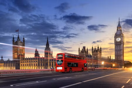 Canvastavla - Multipart Panorama of Westminster