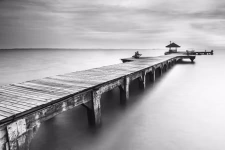 Canvastavla - Multipart Wooden Pier