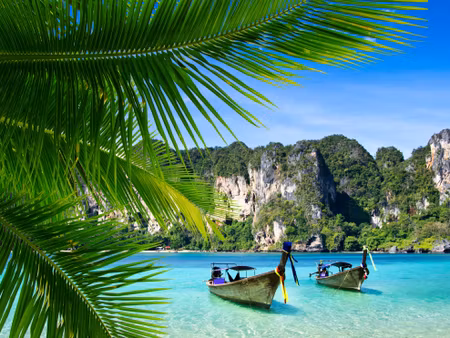 Canvastavla - Multipart Tropical Landscape D