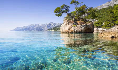 Canvastavla - Multipart Makarska Riviera in