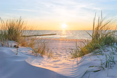 Canvastavla - Multipart Sunset on the Baltic Sea D
