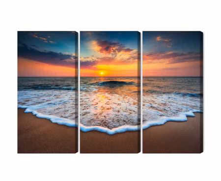 Canvastavla - Multipart Sunset on the Sea D