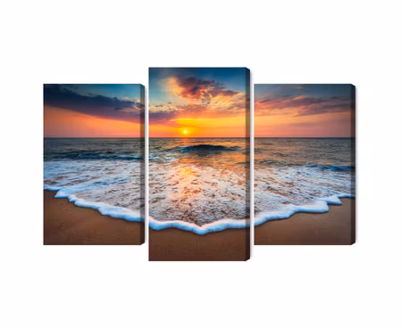 Canvastavla - Multipart Sunset on the Sea D