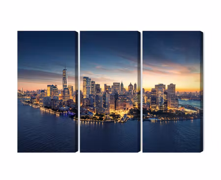 Canvastavla - Multipart New York City Panorama At