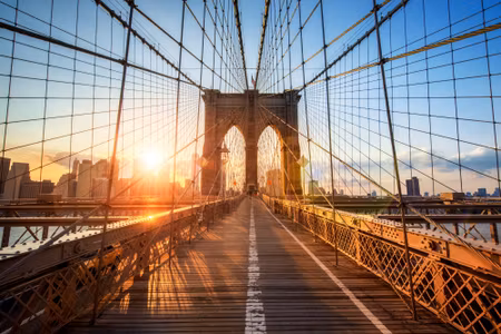 Canvastavla - Multipart Brooklyn Bridge in New